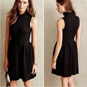 NWOT Anthropologie size M black mini dress